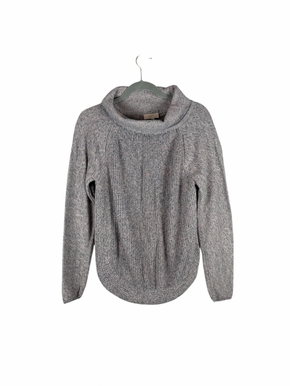 LOFT Outlet Marled Knit Cowl Neck Sweater Soft Cozy Pullover Size M